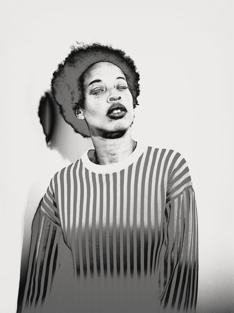 Model Stacey McKenzie from IPSEITY. Photo: Brendan Meadows